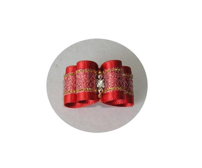 pentljica-rdeca-trak-organza-zlat-rob